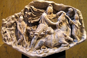 A typical image of Mithras.